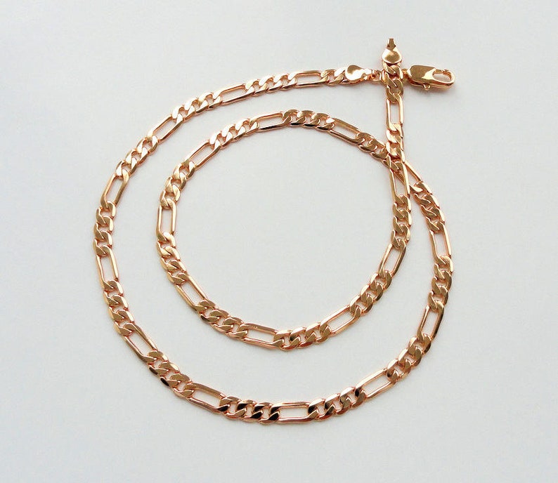 Gold Chain For Men Necklace Mens Figaro Chains - 14k Gold Pendants For Him Gold Chain For Men Necklace Mens Figaro Chains - 14k Gold Pendants For Him