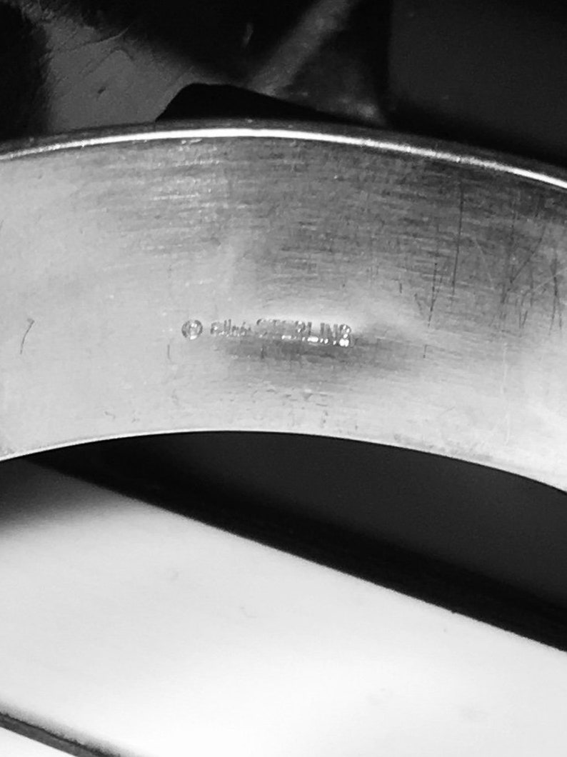 Vintage Ed Levin Victorian Scroll Sterling Silver Cuff Bracelet Signed 19g Fits 5 34 to 7 Ed Levin Jewelry More At PianoBarVintage