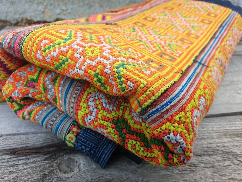 From the Hills Vintage Vietnamese Quilt Hill Tribe Very Etsy