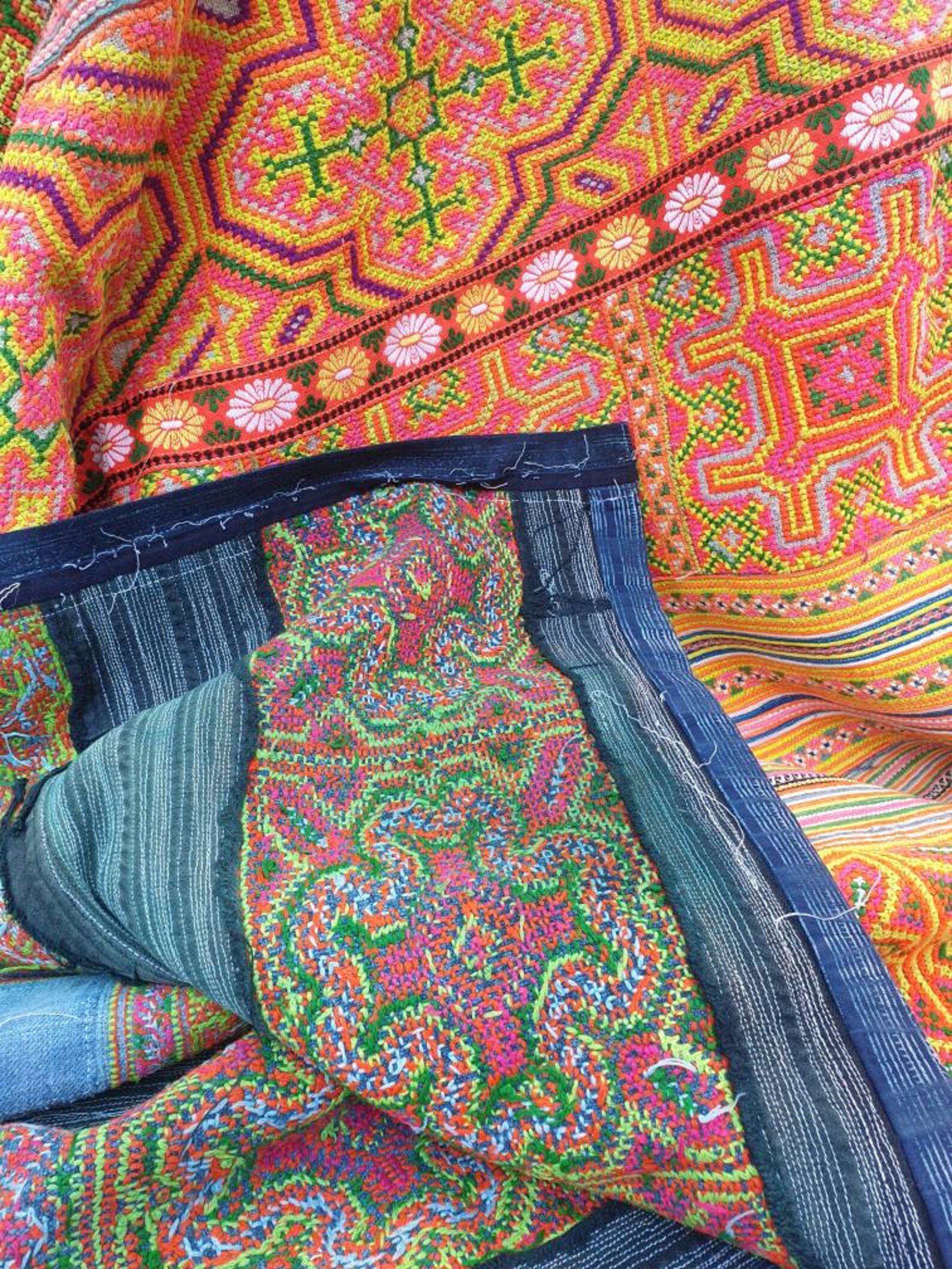 From the Hills Vintage Vietnamese Quilt Hill Tribe Very Etsy