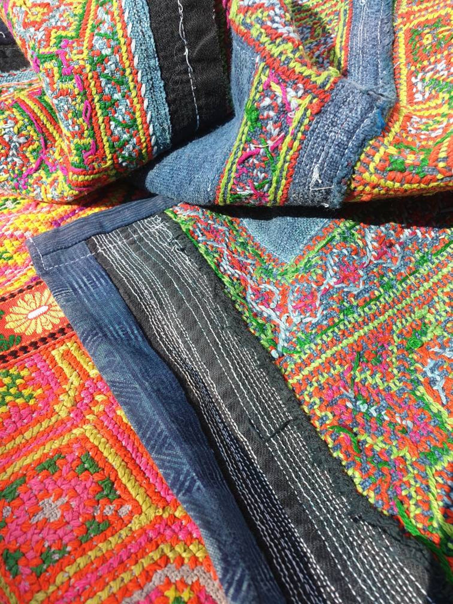 From the Hills Vintage Vietnamese Quilt Hill Tribe Very Etsy