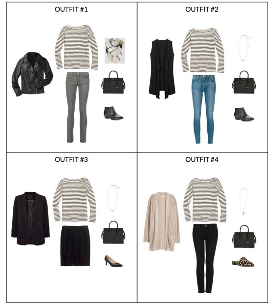 The French Minimalist Capsule Wardrobe Fall 2017 Collection Etsy