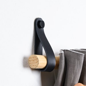 Curtain rod holder / Golf club hanger display / Wall leather straps / quilt hanger