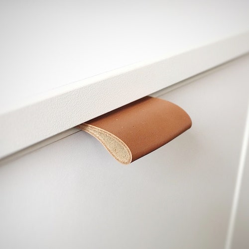 Leather Edge Pulls / Ledergriffe / Leather Drawer Pulls Etsy Canada