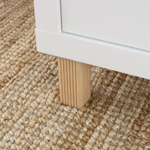 4x Mid-Century modern furniture legs for Kallax, Besta, nightstands, couches