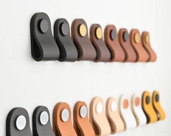 MINI Leather drawer pulls / Ledergriffe / Leather door pulls