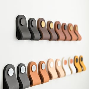 MINI Leather drawer pulls / Ledergriffe / Leather door pulls