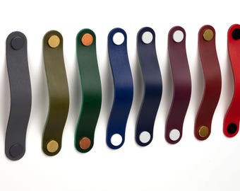 Maniglie per cassetti in pelle: maniglie in pelle conciata al vegetale per mobili