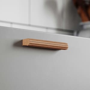 Slim furniture pull for PAX, wood door knob, Kallax handle, cabinet knob