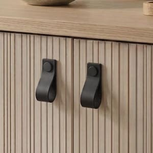 Cabinet leather pull, furniture handles for PAX, BESTA, Malm, WIDE straight