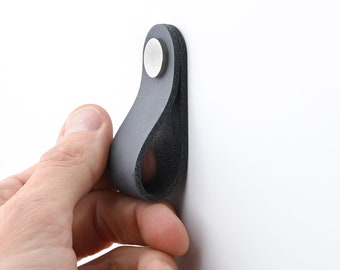 Ledergriff für Möbel / Leder Schrankgriff / THIN abgerundet