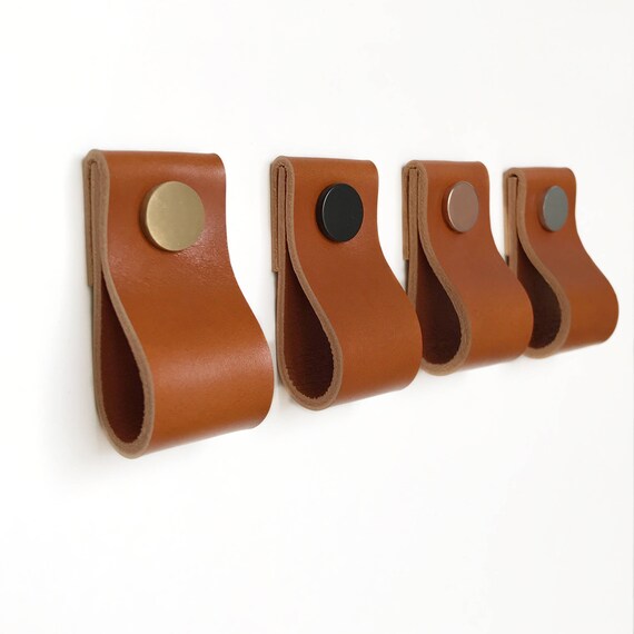 Leather Pulls Handles Cabinet Hardware Image 0