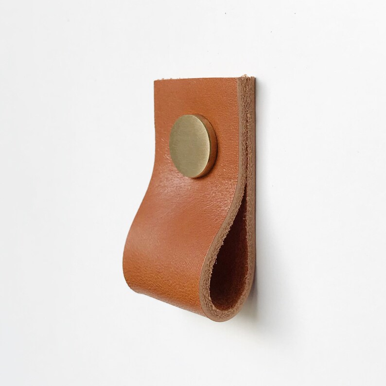 Leather drawer pulls Leather pulls Dresser handles