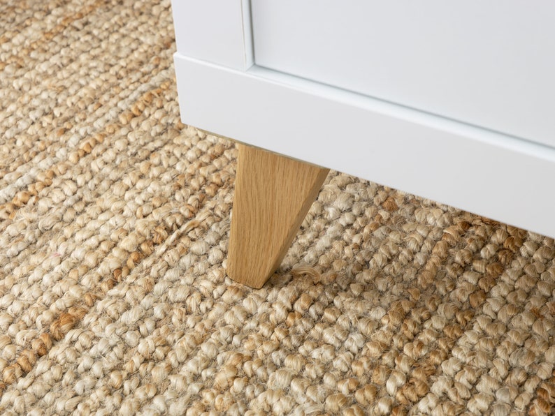 Furniture feet on ikea Kallax cabinet