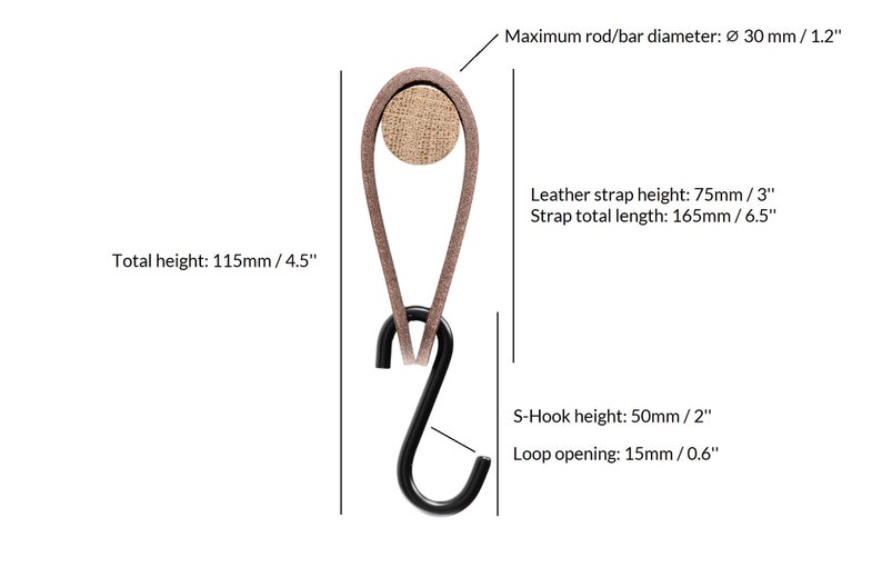 leather S-Hook