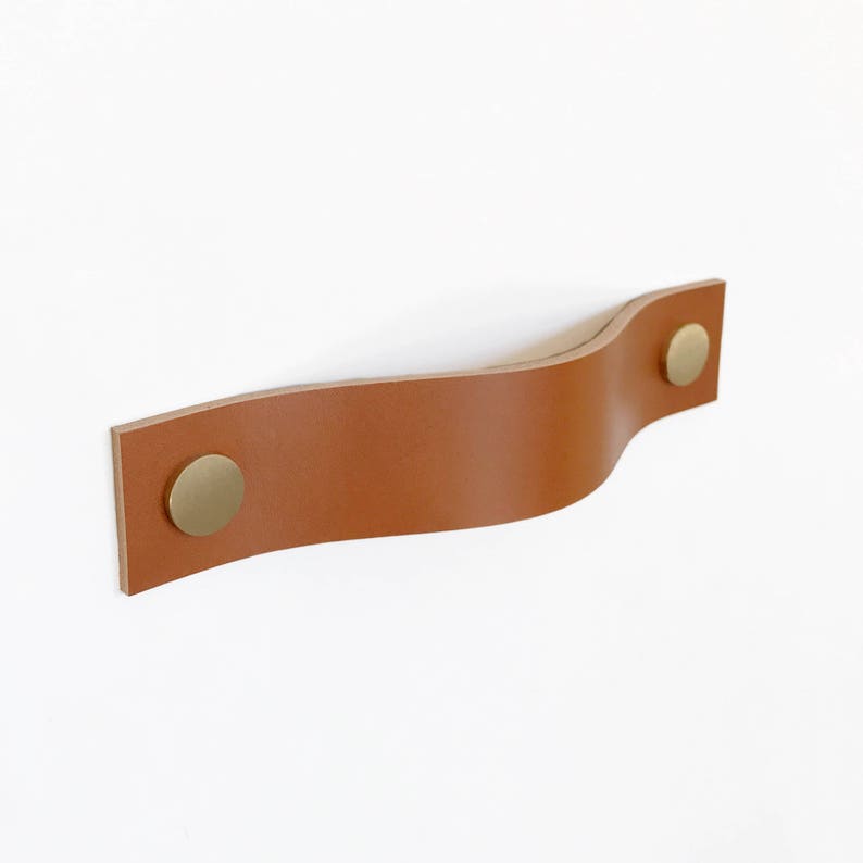 Leather drawer pulls / Leather pulls / Dresser handles Etsy