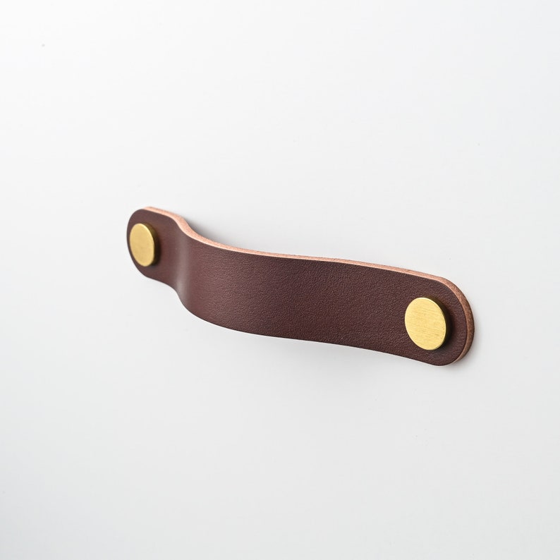 Leather Drawer Handle 2.5cm 1'' Wide/ Leather Pulls Etsy