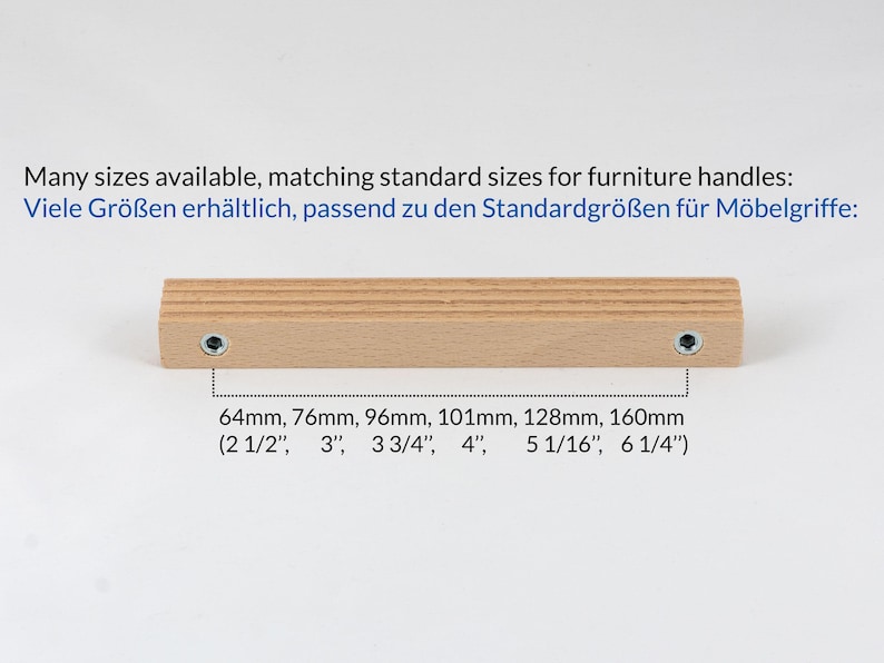 Furniture handle PAX, wood door knob, Kallax pull, drawer line handle