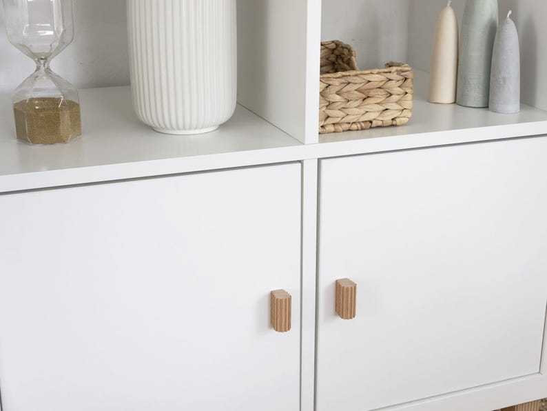 Furniture handle PAX, wood door knob, Kallax pull, drawer line handle