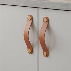 Furniture Leather pulls for PAX, Besta, Malm, Kallax, nightstands, doors and drawers, italian leather