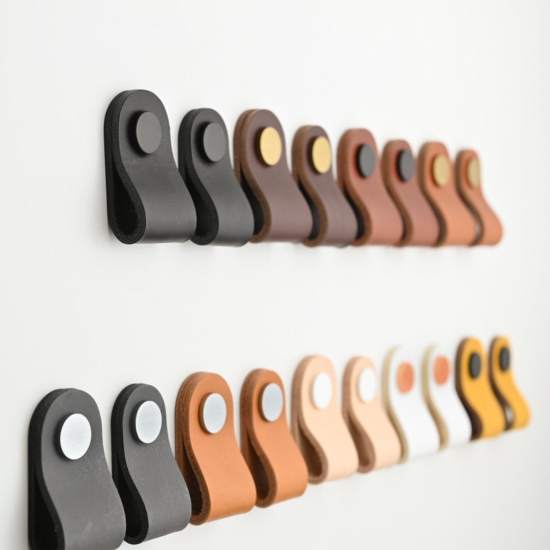 A wide variety of high-quality handmade Leather drawer pulls and leather cabinet pulls to upgrade your furniture pieces to which you want to give a new look. The leather pulls are Made in Germany by Rowzec Design using the finest materials.