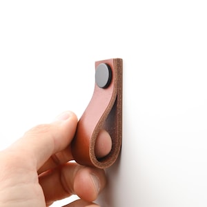 Puxadores de gaveta de couro para móveis, inspiração nórdica, Puxadores e puxadores para móveis / FINOS retos