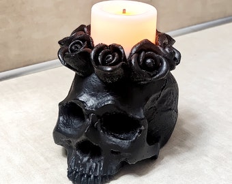 Skull Candle Holder Etsy