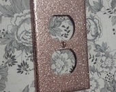 Metallic Copper Bronze Silver Glitter Decorative Bling Light Switch Plates, Outlet Covers, Rockers, etc. Industrial Steampunk Home Decor
