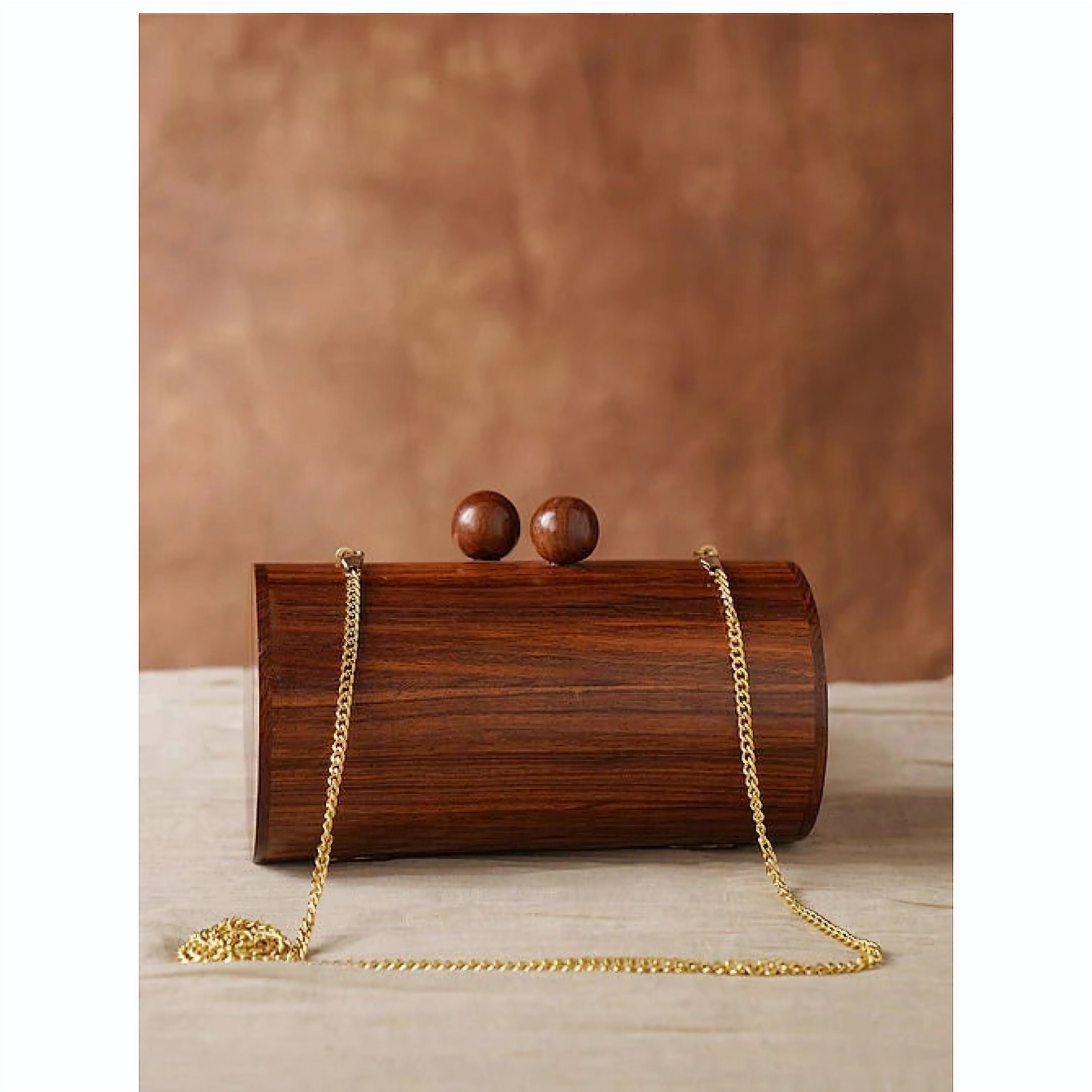 Wood clutch Etsy