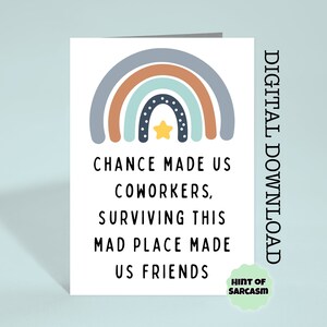 Chance Made Us Coworkers Surviving *Star Edition* Imprimer à la maison Carte de téléchargement numérique |*Fichier numérique Aucun article physique ne sera expédié*