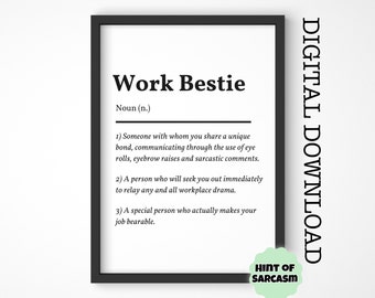 A4 + A5 Work Bestie Digitaler Download Druck |  Druck zu Hause | *Digitale Datei kein physischer Artikel wird versendet*