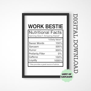 A4 + A5 Work Bestie Ortografia Americana Fatos Nutricionais Download Digital | Imprima em casa| *Arquivo digital Nenhum item físico será enviado*