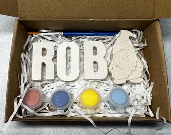 Paint Your Own Name Craft Kit | Christmas Gift Set