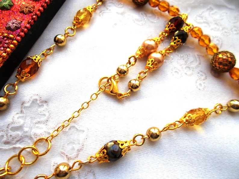 collar necklace boho camaieu Orange