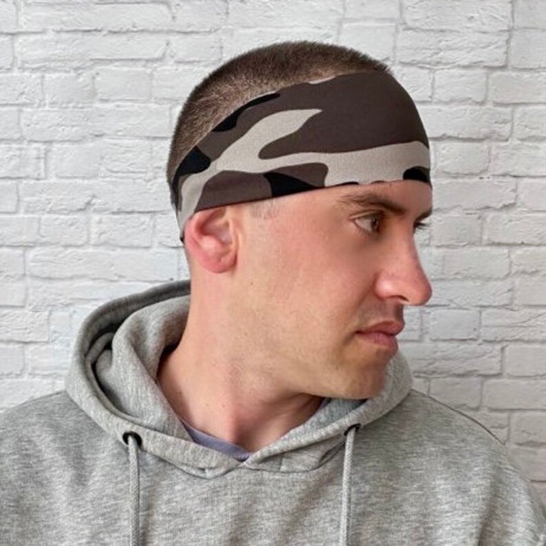 Workout headbands for men mens exercise sweatbands fitness Etsy