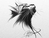 Custom Pet Portrait Tattoo Design – Memorial Tattoo Art (Digital Download)
