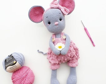 Amgurumi crochet pattern "Kicky the cute mose"! PDF (German/English)