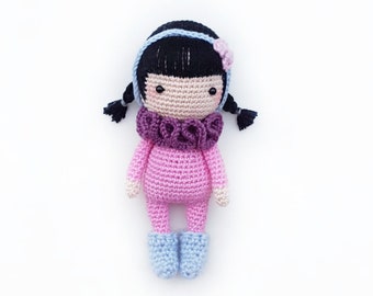 Amigurumi Crochet Pattern "Lisa the little doll" PDF (German/English)