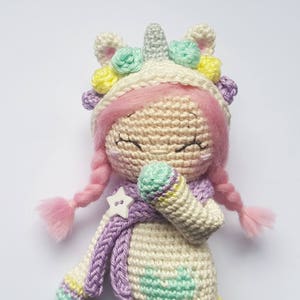 Poupée Amigurumi "Felicity" la licorne (Allemand/ Anglais/ Français) Fichier PDF à télécharger