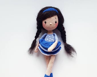 Pattern amigurumi crochet doll "Ingrid" PDF (English/German)