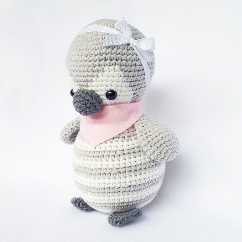 Amigurumi crochet instructions Penguin Pitschu, as a music box or teddy to cuddle German & English PDF image 5