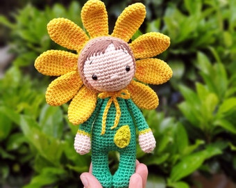 Amigurumi Häkelanleitung "Sunny das Blumenmädchen" PDF