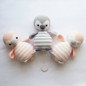 Amigurumi crochet instructions Penguin Pitschu, as a music box or teddy to cuddle German & English PDF image 3