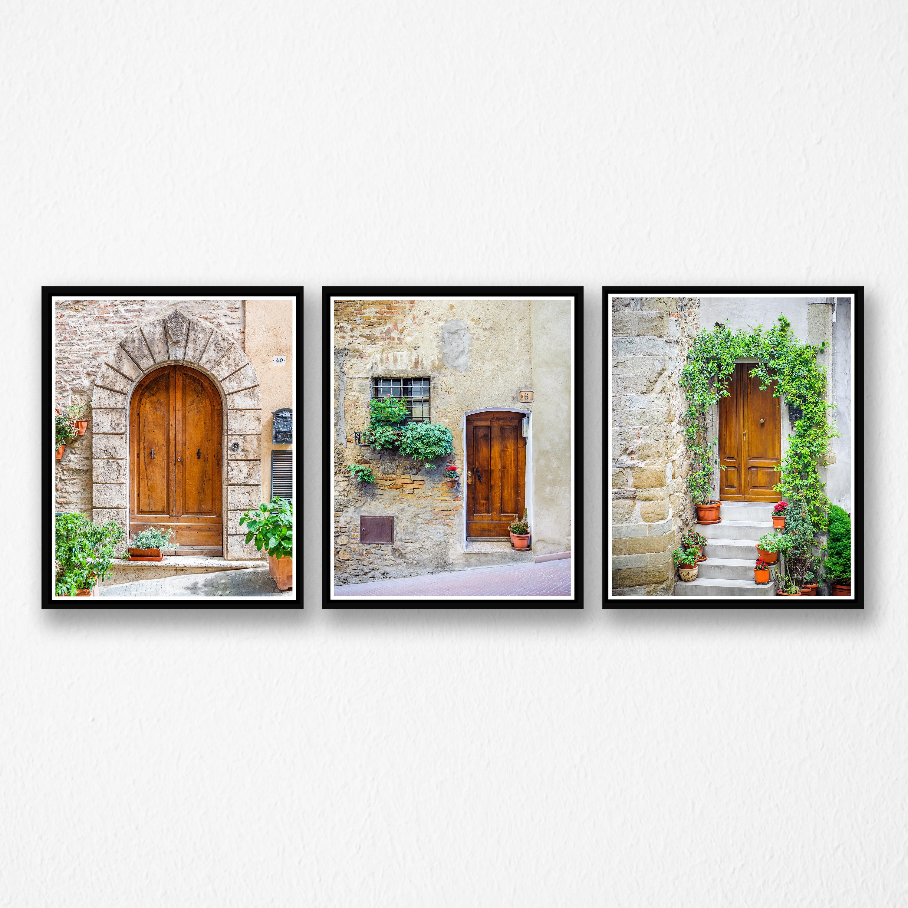 Italy Wall Art Door Prints Italy Photography Set of 3 Etsy