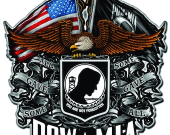 POW MIA Eagle Sign  made in US  14 x 16 Great wall decor