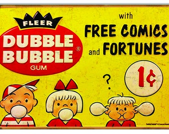 Dubble Bubble Comics Reproduction Sign