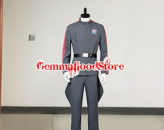 Star Wars Cosplay Imperial Officer Garbardine Costume Black Uniform Jacket Pants Star Wars Cosplay Imperial Officer Garbardine Costume Black Uniform Jacket Pants