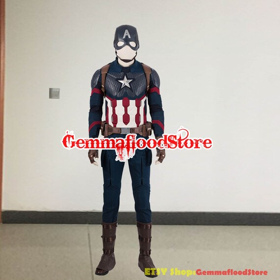 Avengers Endgame Captain America Steve Rogers Cosplay Costume - Diy Captain America Costume Endgame Avengers Endgame Captain America Steve Rogers Cosplay Costume - Diy Captain America Costume Endgame