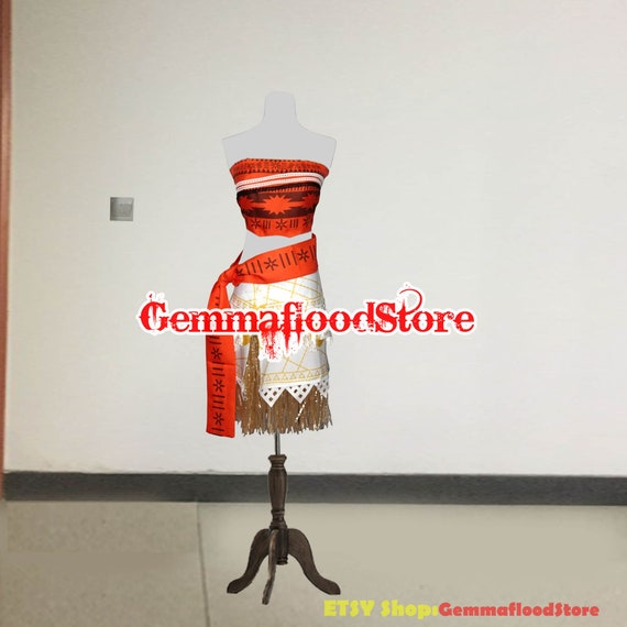 Princess Moana Cosplay Costume Moana Cosplay Dress Moana Etsy Princess Moana Cosplay Costume Moana Cosplay Dress Moana Etsy