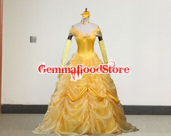 Beauty and the Beast Belle Cosplay Costume Belle Princess | Etsy